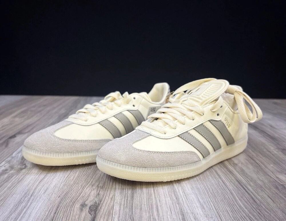 adidas Samba Messi Chalk White Light Brown Gold JQ0266 Mens Size 7 Shoes NEW
